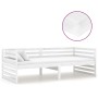 Sofa bed with white solid pine wood mattress 90x200 cm by vidaXL, Beds and slatted bases - Ref: Foro24-3083630, Price: 264,03...