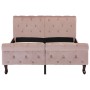 Estructura de cama de terciopelo rosa 120x200 cm de vidaXL, Camas y somieres - Ref: Foro24-288566, Precio: 341,09 €, Descuent...