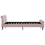 Estructura de cama de terciopelo rosa 120x200 cm de vidaXL, Camas y somieres - Ref: Foro24-288566, Precio: 341,09 €, Descuent...