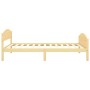 Estructura de cama de madera maciza de pino 100x200 cm de vidaXL, Camas y somieres - Ref: Foro24-322027, Precio: 102,22 €, De...