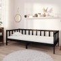 Sofa bed with black solid pine wood mattress 90x200 cm by vidaXL, Beds and slatted bases - Ref: Foro24-3083608, Price: 240,89...