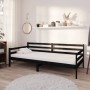 Sofa bed with black solid pine wood mattress 90x200 cm by vidaXL, Beds and slatted bases - Ref: Foro24-3083583, Price: 239,58...