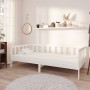 Sofa bed with white solid pine wood mattress 90x200 cm by vidaXL, Beds and slatted bases - Ref: Foro24-3083615, Price: 278,75...