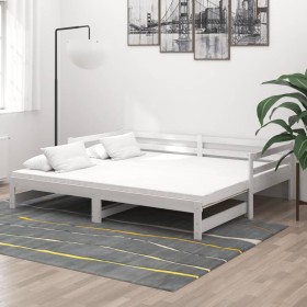 Removable sofa bed solid white pine wood 2x(90x200) cm by vidaXL, Beds and slatted bases - Ref: Foro24-3083655, Price: 447,99...