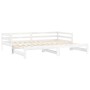 Removable sofa bed solid white pine wood 2x(90x200) cm by vidaXL, Beds and slatted bases - Ref: Foro24-3083655, Price: 447,99...