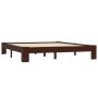 Estructura de cama madera maciza pino marrón oscuro 180x200 cm de vidaXL, Camas y somieres - Ref: Foro24-283303, Precio: 205,...