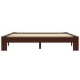 Estructura de cama madera maciza pino marrón oscuro 180x200 cm de vidaXL, Camas y somieres - Ref: Foro24-283303, Precio: 205,...