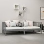 Sofa bed with solid pine wood mattress gray 90x200 cm by vidaXL, Beds and slatted bases - Ref: Foro24-3083621, Price: 303,52 ...