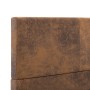 Brown artificial suede leather bed frame 100x200 cm by vidaXL, Beds and slatted bases - Ref: Foro24-284781, Price: 142,10 €, ...