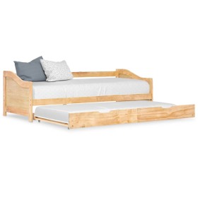 Removable pine wood sofa bed structure 90x200 cm by vidaXL, Beds and slatted bases - Ref: Foro24-283150, Price: 197,29 €, Dis...