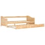 Estructura de sofá cama extraíble madera de pino 90x200 cm de vidaXL, Camas y somieres - Ref: Foro24-283150, Precio: 196,75 €...