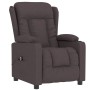 Sillón reclinable eléctrico tela marrón oscuro de vidaXL, Sillones - Ref: Foro24-3098782, Precio: 274,85 €, Descuento: %