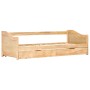 Estructura de sofá cama extraíble madera de pino 90x200 cm de vidaXL, Camas y somieres - Ref: Foro24-283150, Precio: 196,75 €...