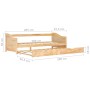 Estructura de sofá cama extraíble madera de pino 90x200 cm de vidaXL, Camas y somieres - Ref: Foro24-283150, Precio: 196,75 €...