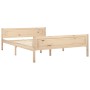 Estructura de cama de madera de pino maciza 160x200 cm de vidaXL, Camas y somieres - Ref: Foro24-322100, Precio: 138,86 €, De...