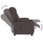 Sillón reclinable eléctrico tela marrón oscuro de vidaXL, Sillones - Ref: Foro24-3098782, Precio: 274,85 €, Descuento: %