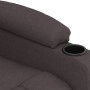 Sillón reclinable eléctrico tela marrón oscuro de vidaXL, Sillones - Ref: Foro24-3098782, Precio: 274,85 €, Descuento: %