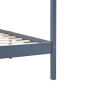 Estructura de cama con dosel madera maciza pino gris 90x200 cm de vidaXL, Camas y somieres - Ref: Foro24-283274, Precio: 97,9...