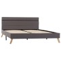 Bed frame with LED in light gray fabric 160x200 cm by vidaXL, Beds and slatted bases - Ref: Foro24-284850, Price: 205,99 €, D...