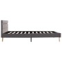 Bed frame with LED in light gray fabric 160x200 cm by vidaXL, Beds and slatted bases - Ref: Foro24-284850, Price: 205,99 €, D...