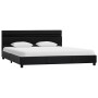 Estructura de cama con LED cuero sintético negro 160x200 cm de vidaXL, Camas y somieres - Ref: Foro24-284796, Precio: 251,92 ...