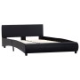 Estructura de cama de cuero sintético negro 140x200 cm de vidaXL, Camas y somieres - Ref: Foro24-285453, Precio: 216,42 €, De...