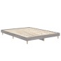 Sonoma gray engineered wood bed frame 140x190 cm by vidaXL, Beds and slatted bases - Ref: Foro24-832075, Price: 99,18 €, Disc...