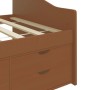 3 seater sofa bed with drawers solid pine honey brown 90x200 cm by vidaXL, Beds and slatted bases - Ref: Foro24-322171, Price...