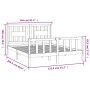 Honey brown pine wood bed frame with headboard 150x200cm by vidaXL, Beds and slatted bases - Ref: Foro24-3188174, Price: 156,...