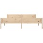 Estructura de cama de madera maciza de pino 200x200 cm de vidaXL, Camas y somieres - Ref: Foro24-322102, Precio: 121,19 €, De...