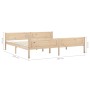 Estructura de cama de madera maciza de pino 200x200 cm de vidaXL, Camas y somieres - Ref: Foro24-322102, Precio: 121,19 €, De...