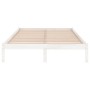 White solid wood bed frame Supe King 180x200 cm by vidaXL, Beds and slatted bases - Ref: Foro24-810033, Price: 100,89 €, Disc...