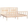 Bed frame with solid pine wood headboard 180x200cm by vidaXL, Beds and slatted bases - Ref: Foro24-3188181, Price: 144,41 €, ...