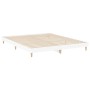 White engineered wood bed frame 200x200 cm by vidaXL, Beds and slatted bases - Ref: Foro24-832005, Price: 136,00 €, Discount: %