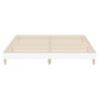 White engineered wood bed frame 200x200 cm by vidaXL, Beds and slatted bases - Ref: Foro24-832005, Price: 136,00 €, Discount: %