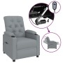 Sillón reclinable eléctrico tela gris claro de vidaXL, Sillones - Ref: Foro24-3098839, Precio: 242,52 €, Descuento: %