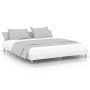 Glossy white plywood bed frame 150x200cm by vidaXL, Beds and slatted bases - Ref: Foro24-832031, Price: 126,57 €, Discount: %