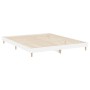 Glossy white plywood bed frame 150x200cm by vidaXL, Beds and slatted bases - Ref: Foro24-832031, Price: 126,57 €, Discount: %