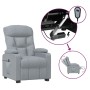 Sillón reclinable eléctrico tela gris claro de vidaXL, Sillones - Ref: Foro24-3098815, Precio: 254,80 €, Descuento: %