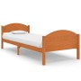 Estructura de cama madera maciza pino marrón miel 100x200 cm de vidaXL, Camas y somieres - Ref: Foro24-322037, Precio: 120,99...