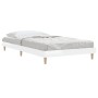 Estructura de cama madera contrachapada blanco brillo 90x200cm de vidaXL, Camas y somieres - Ref: Foro24-832063, Precio: 84,0...