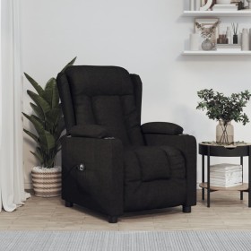 Sillón reclinable eléctrico de tela negro de vidaXL, Sillones - Ref: Foro24-3098779, Precio: 290,99 €, Descuento: %