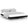 Black engineered wood bed frame 200x200 cm by vidaXL, Beds and slatted bases - Ref: Foro24-832006, Price: 129,92 €, Discount: %