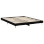 Black engineered wood bed frame 200x200 cm by vidaXL, Beds and slatted bases - Ref: Foro24-832006, Price: 129,92 €, Discount: %