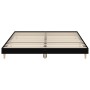 Black engineered wood bed frame 200x200 cm by vidaXL, Beds and slatted bases - Ref: Foro24-832006, Price: 129,92 €, Discount: %