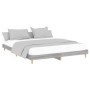 Estructura de cama madera de ingeniería gris Sonoma 180x200 cm de vidaXL, Camas y somieres - Ref: Foro24-832019, Precio: 117,...