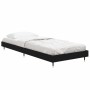 Black engineered wood bed frame 75x190 cm by vidaXL, Beds and slatted bases - Ref: Foro24-832206, Price: 86,99 €, Discount: %