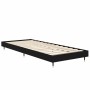 Black engineered wood bed frame 75x190 cm by vidaXL, Beds and slatted bases - Ref: Foro24-832206, Price: 86,99 €, Discount: %