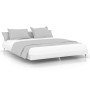 Glossy white engineered wood bed frame 180x200cm by vidaXL, Beds and slatted bases - Ref: Foro24-832119, Price: 152,25 €, Dis...