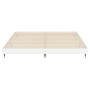 Glossy white engineered wood bed frame 180x200cm by vidaXL, Beds and slatted bases - Ref: Foro24-832119, Price: 152,25 €, Dis...